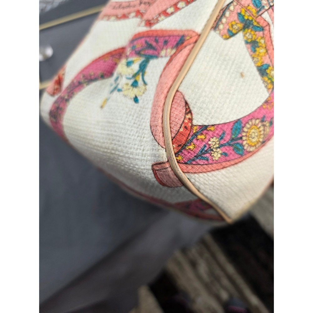 Salvatore Ferragamo Shoulder Bag Womens Medium Multi Excellent‎ Floral Canvas - Picture 12 of 14